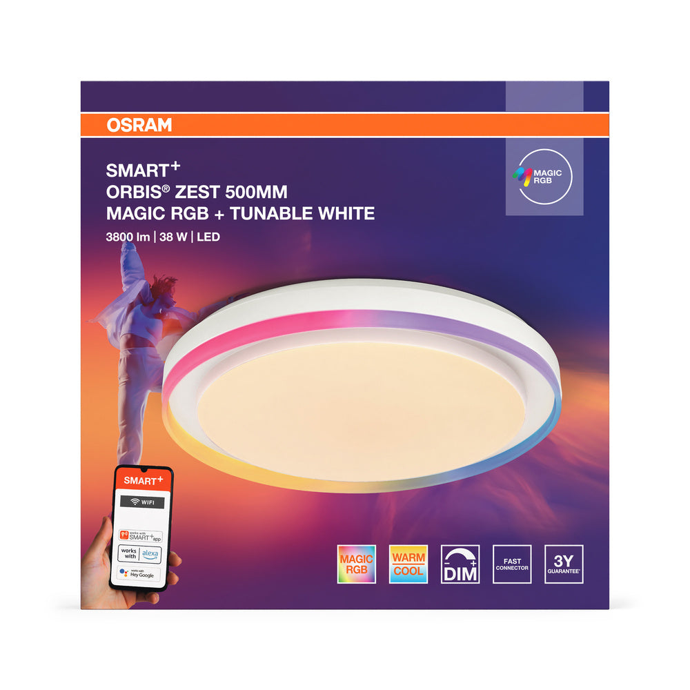 LED stropné svietidlo 38W IP20 6500K 120° – stropné LED svietidlo OSRAM