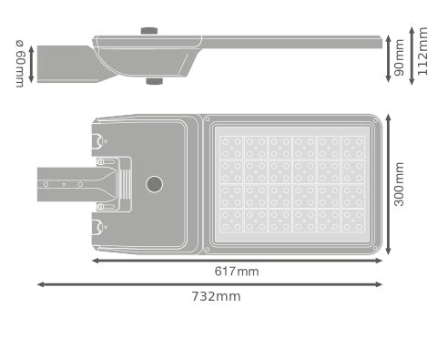 LED pouličné osvetlenie 164W IP66 4000K 75° – pouličné LED svietidlo LEDVANCE