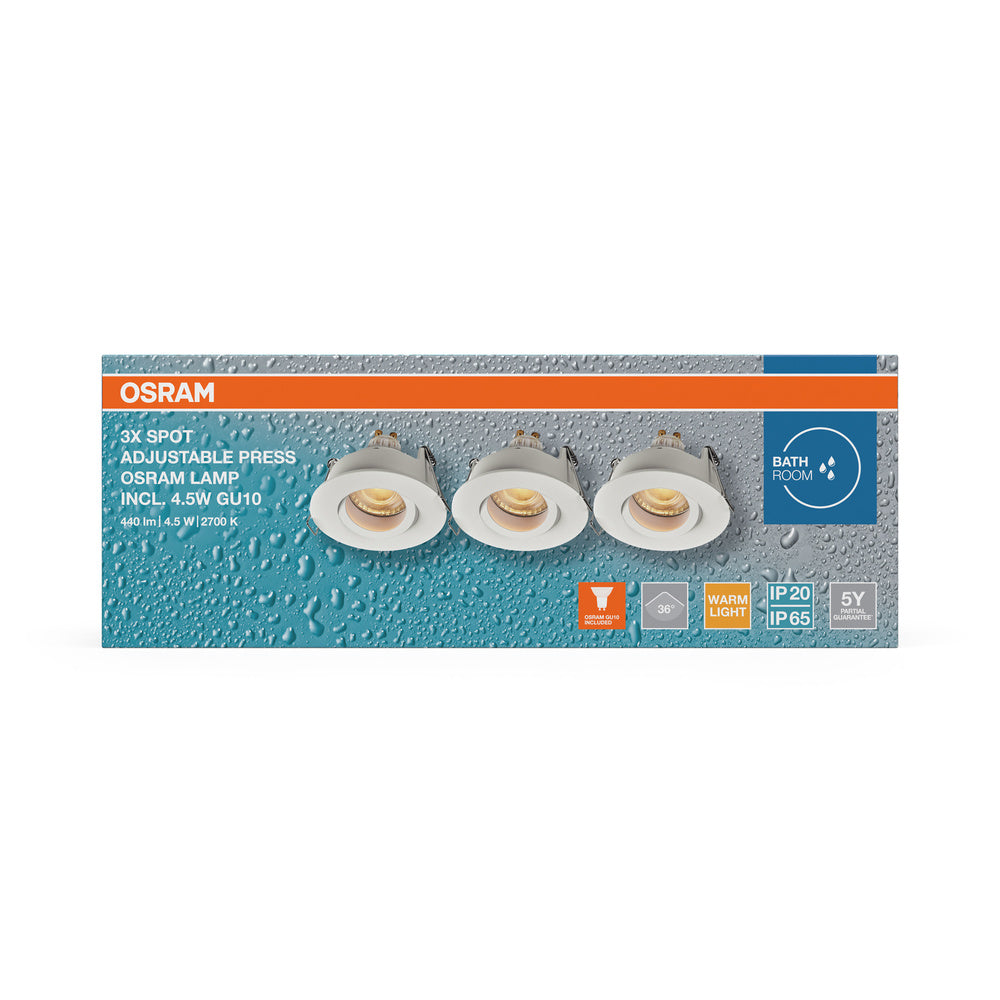 LED downlight 4.50W IP65 2700K 36° – zápustné LED svietidlo OSRAM