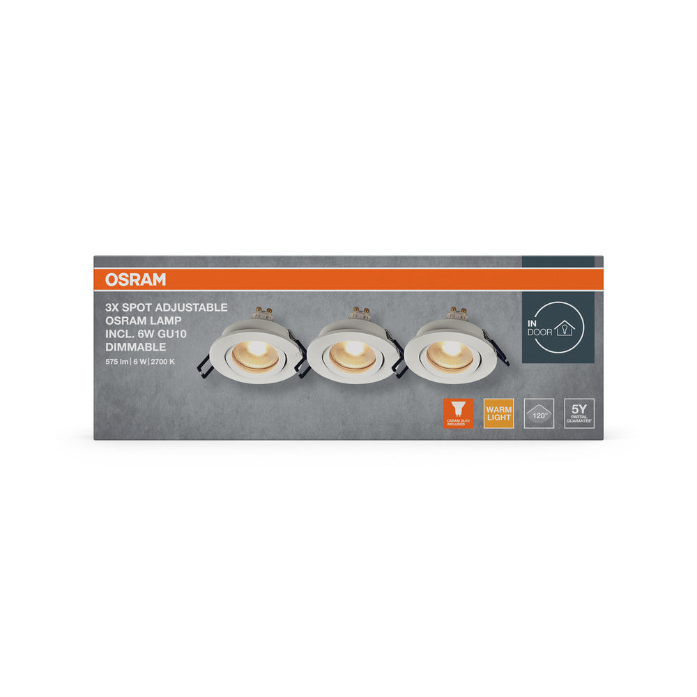 LED downlight 6W IP20 2700K 120° – zápustné LED svietidlo OSRAM