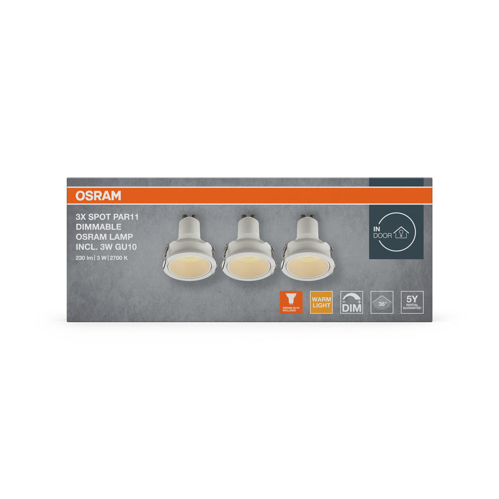 LED downlight 3W IP20 2700K 36° – zápustné LED svietidlo OSRAM