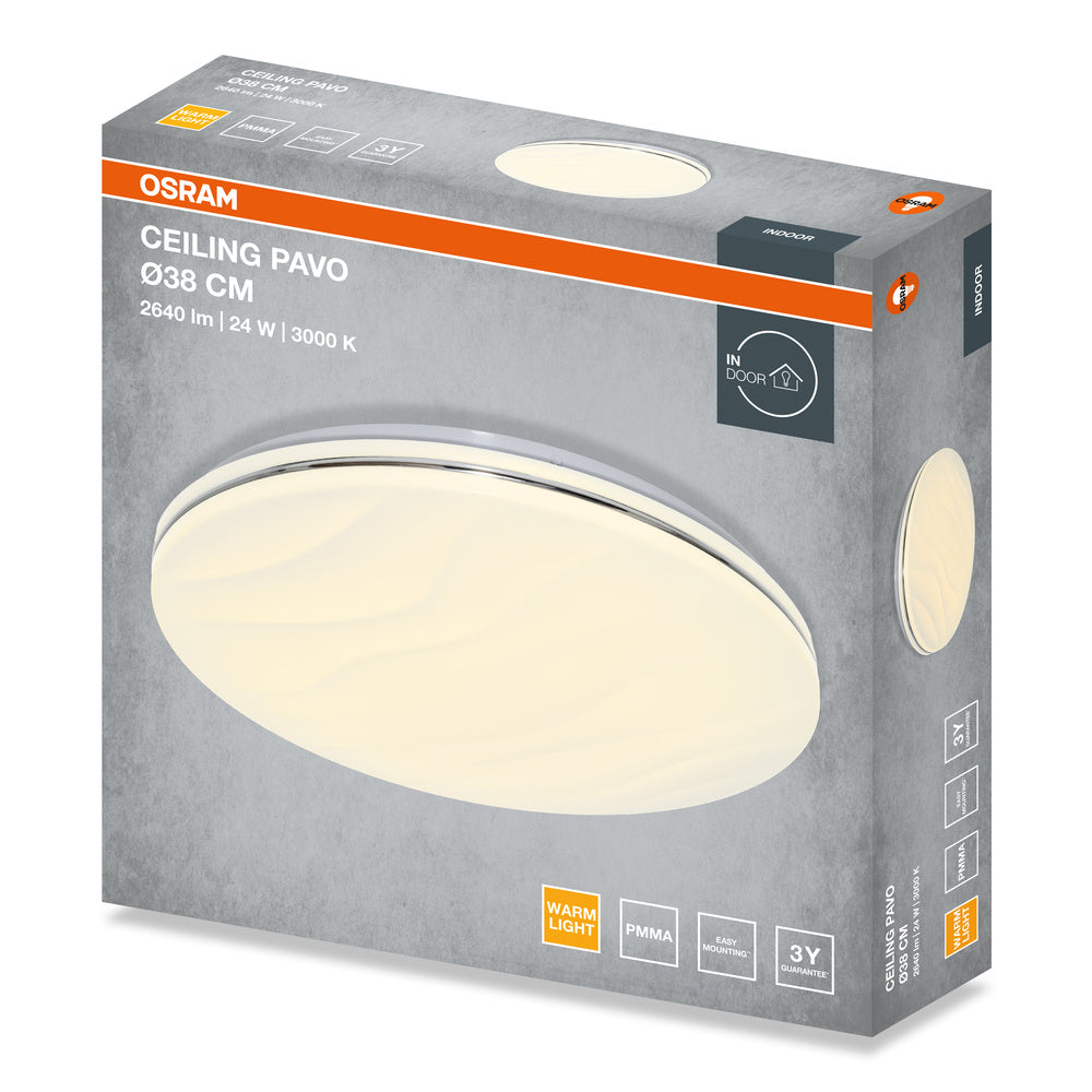 LED stropné svietidlo 24W IP20 3000K 120° – stropné LED svietidlo OSRAM