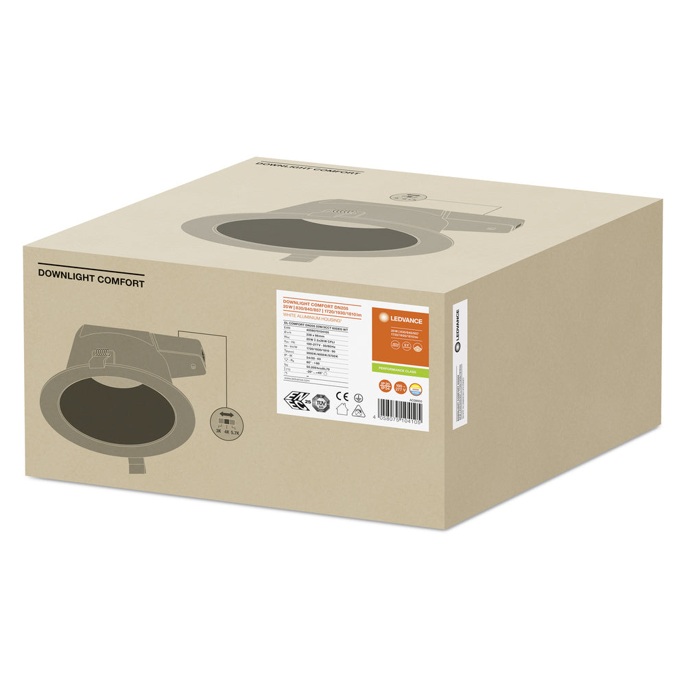 LED downlight 20W IP54 3000K 60° – zápustné LED svietidlo LEDVANCE