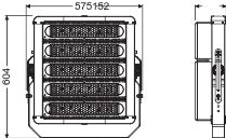 LED reflektor 500W IP65 4000K 40° – vonkajšie LED svietidlo LEDVANCE
