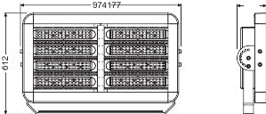 LED reflektor 800W IP65 4000K 30° – vonkajšie LED svietidlo LEDVANCE