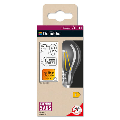 LED stropné svietidlo 4W IP20 2700K 300° – stropné LED svietidlo DOMEDIA