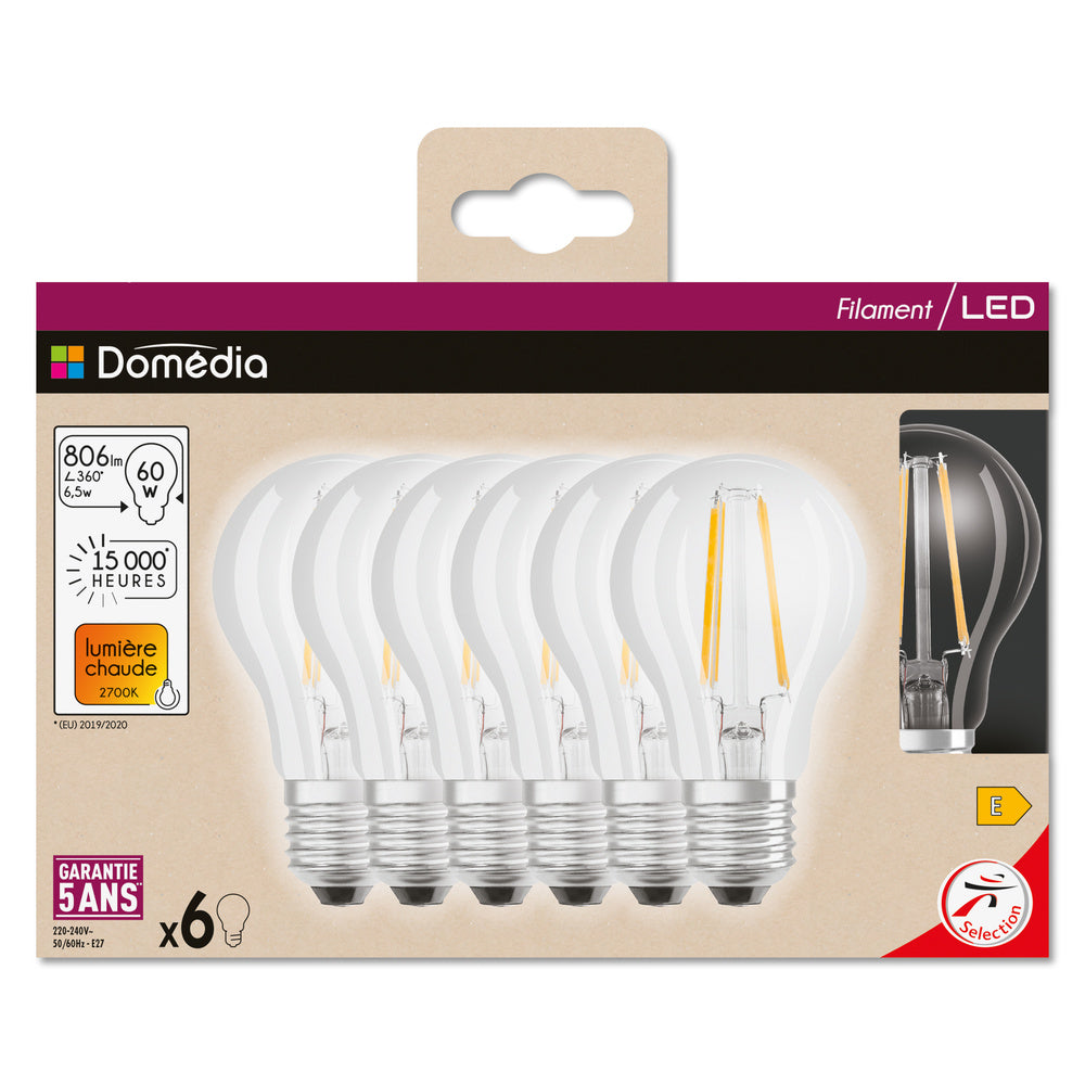 LED stropné svietidlo 6.5W IP20 2700K 300° – stropné LED svietidlo DOMEDIA