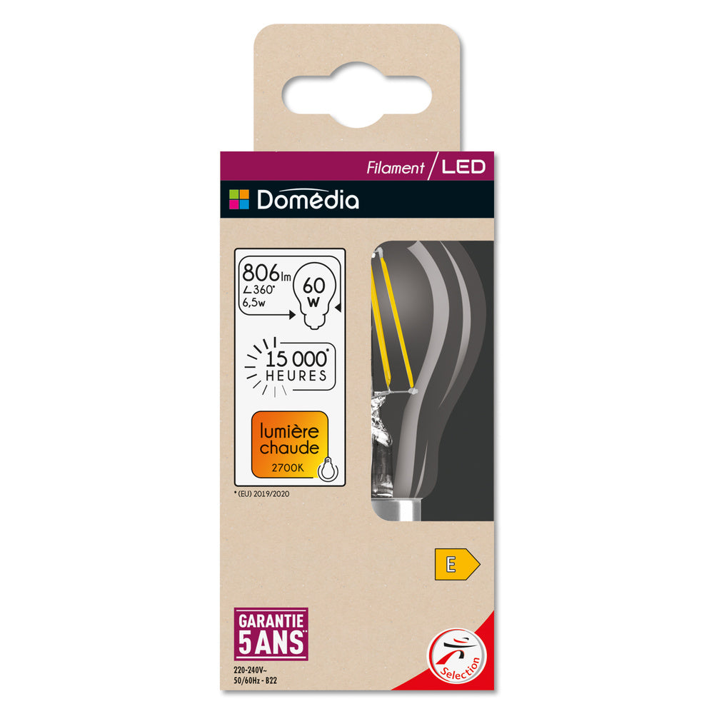 LED stropné svietidlo 6.5W IP20 2700K 300° – stropné LED svietidlo DOMEDIA
