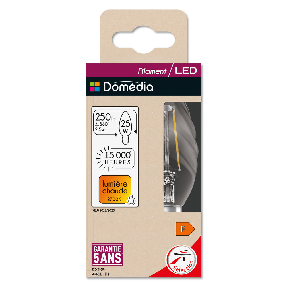 LED stropné svietidlo 2.5W IP20 2700K 300° – stropné LED svietidlo DOMEDIA