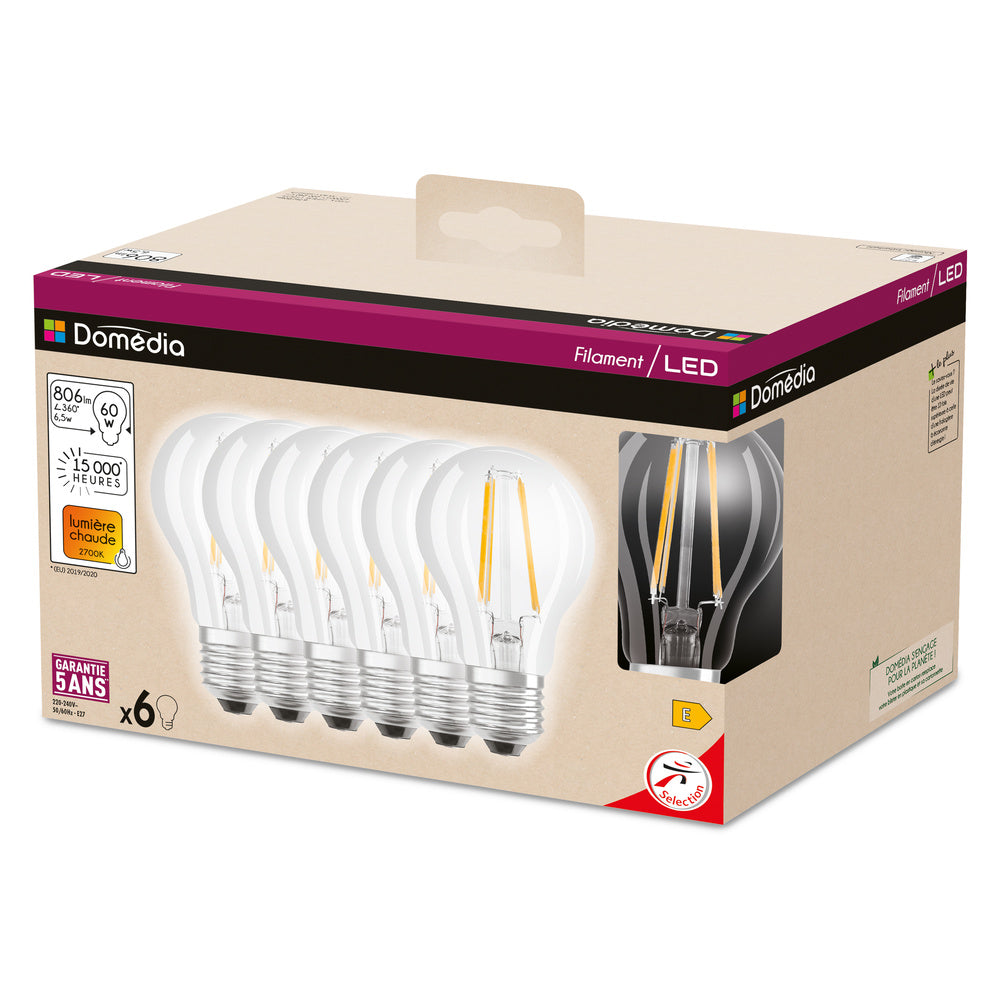 LED stropné svietidlo 6.5W IP20 2700K 300° – stropné LED svietidlo DOMEDIA
