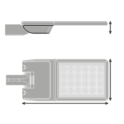 LED pouličné osvetlenie 158W IP66 2700K 35° – pouličné LED svietidlo LEDVANCE