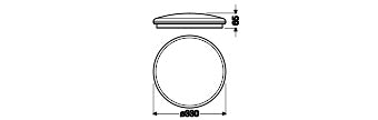 LED stropné svietidlo 23W IP20 4000K 130° – stropné LED svietidlo LEDVANCE