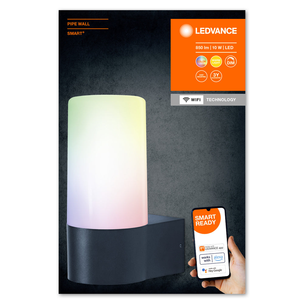 LED nástenné svietidlo 10W IP44 3000K 270° – nástenné LED svietidlo LEDVANCE