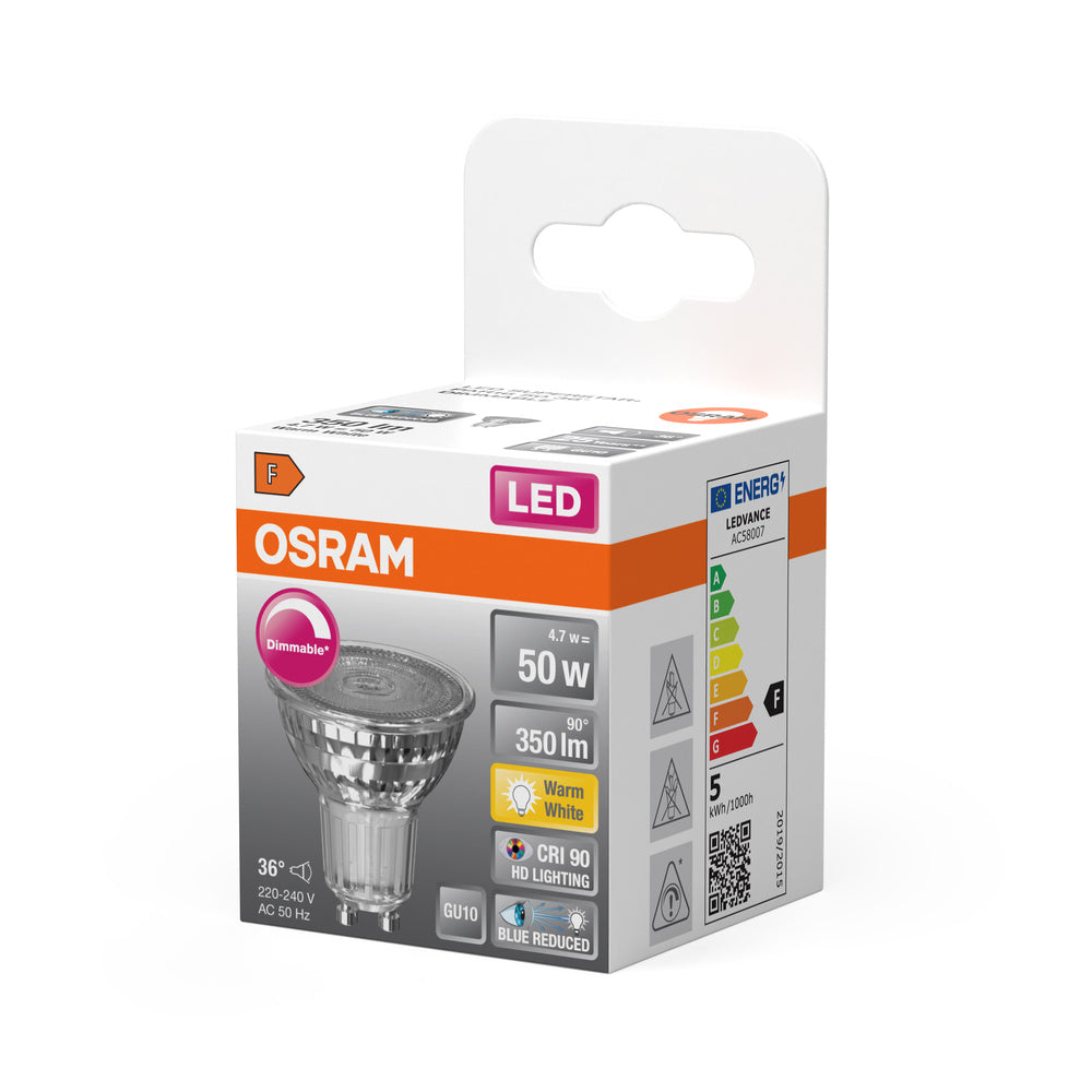 LED downlight 4.7W IP20 2700K 36° – zápustné LED svietidlo OSRAM