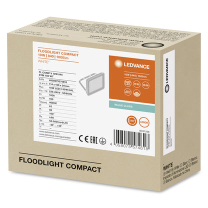 LED reflektor 10W IP65 4000K 100° – vonkajšie LED svietidlo LEDVANCE