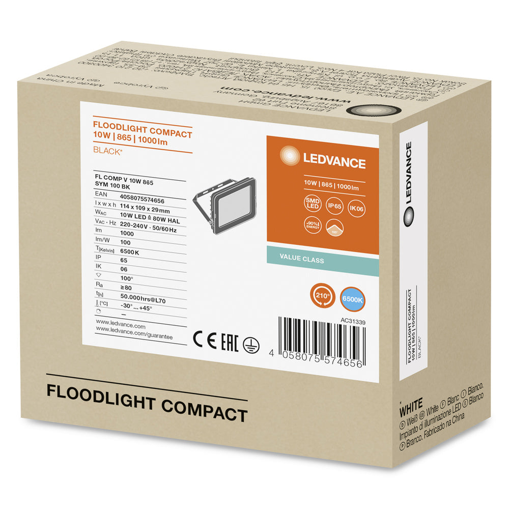 LED reflektor 10W IP65 6500K 100° – vonkajšie LED svietidlo LEDVANCE