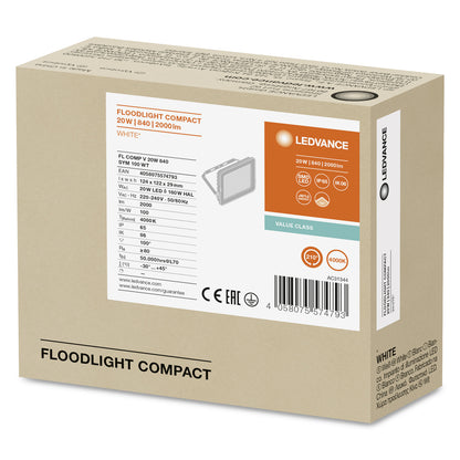 LED reflektor 20W IP65 4000K 100° – vonkajšie LED svietidlo LEDVANCE