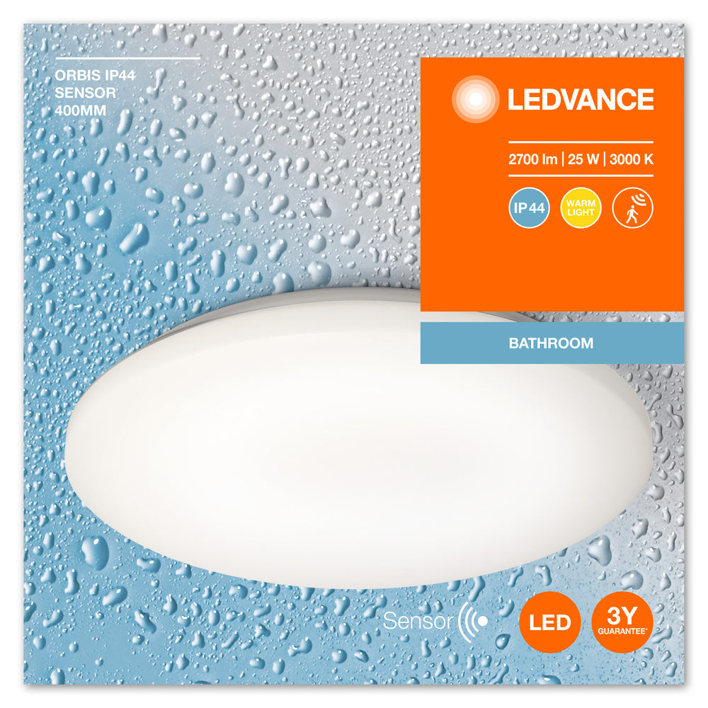 LED stropné svietidlo 25W IP44 3000K 120° – stropné LED svietidlo LEDVANCE