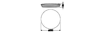 LED stropné svietidlo 10W IP20 6500K 120° – stropné LED svietidlo LEDVANCE