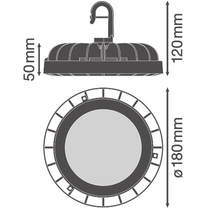 LED High Bay 83W IP65 6500K 110° – priemyselné LED svietidlo LEDVANCE