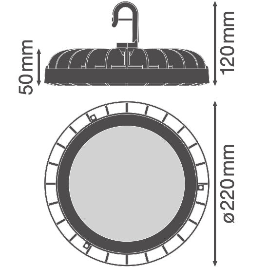 LED High Bay 133W IP65 4000K 110° – priemyselné LED svietidlo LEDVANCE