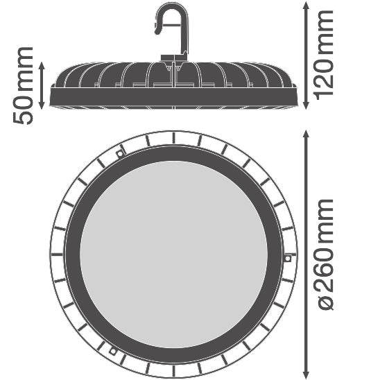LED High Bay 166W IP65 4000K 110° – priemyselné LED svietidlo LEDVANCE
