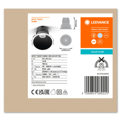 LED stropné svietidlo 10W IP20 4000K 30° – stropné LED svietidlo LEDVANCE