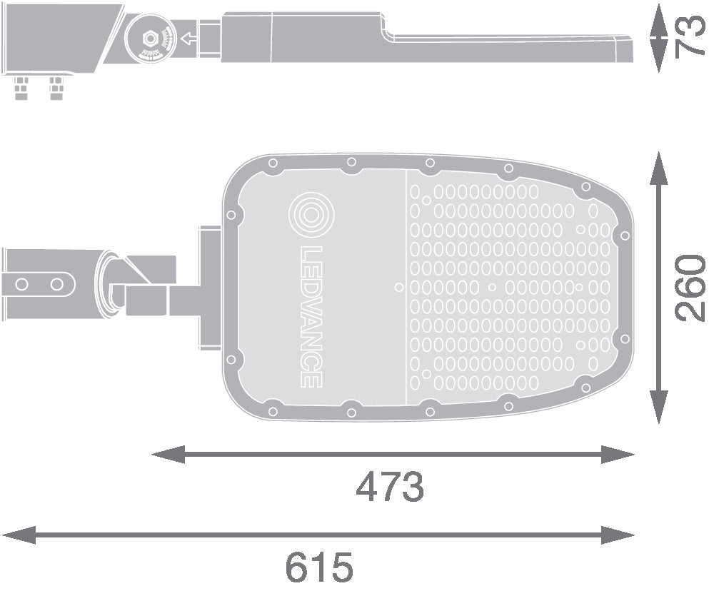 LED pouličné osvetlenie 120W IP66 3000K 155° – pouličné LED svietidlo LEDVANCE