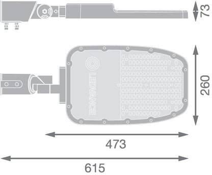 LED pouličné osvetlenie 120W IP66 3000K 155° – pouličné LED svietidlo LEDVANCE