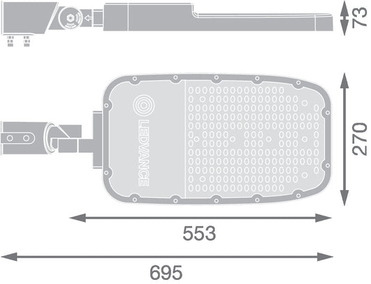 LED pouličné osvetlenie 150W IP66 4000K 155° – pouličné LED svietidlo LEDVANCE