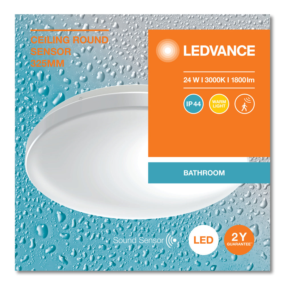 LED stropné svietidlo 24W IP44 3000K 120° – stropné LED svietidlo LEDVANCE