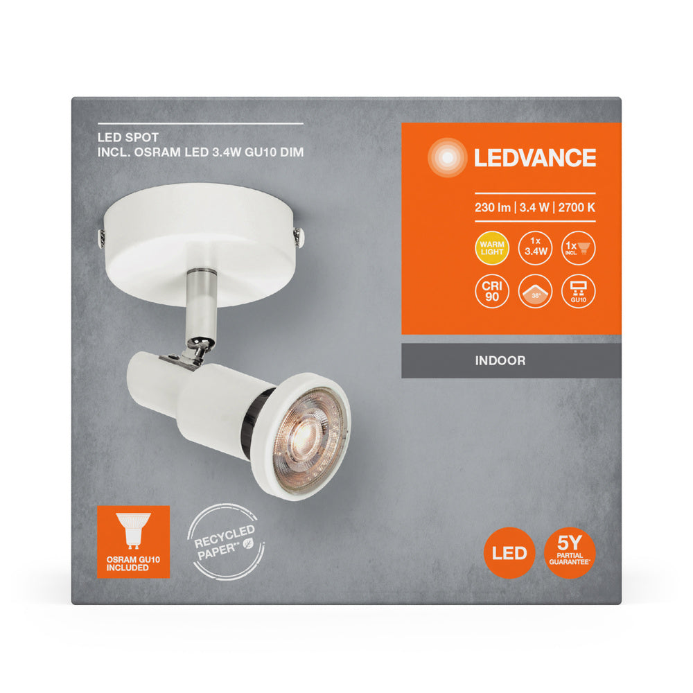 LED stropné svietidlo 3.40W IP20 2700K 36° – stropné LED svietidlo LEDVANCE