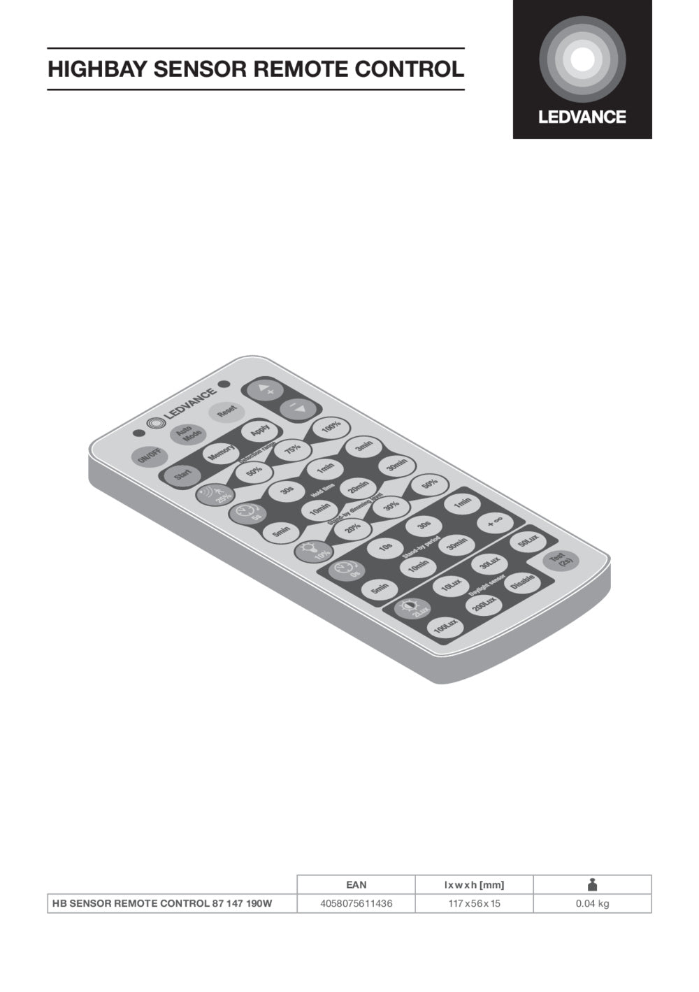 LED High Bay 190W – priemyselné LED svietidlo LEDVANCE