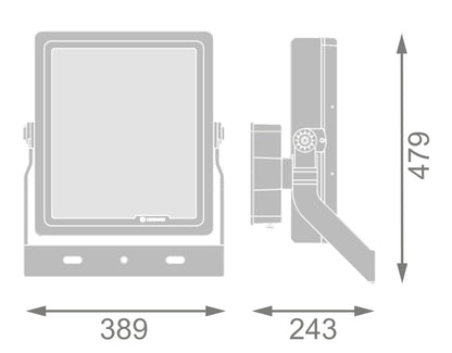 LED reflektor 500W IP66 3000K 60° – vonkajšie LED svietidlo LEDVANCE