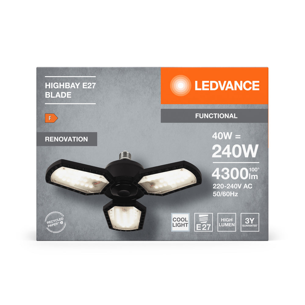 LED High Bay 40W IP20 4000K 100° – priemyselné LED svietidlo LEDVANCE