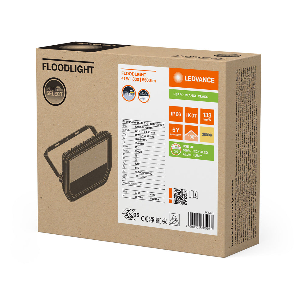 LED reflektor 41W IP66 3000K 100° – vonkajšie LED svietidlo LEDVANCE