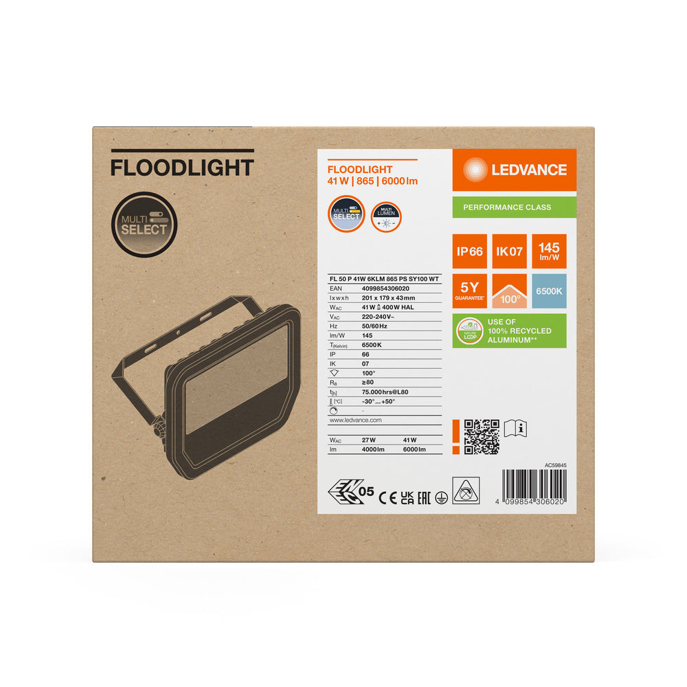 LED reflektor 41W IP66 6500K 100° – vonkajšie LED svietidlo LEDVANCE