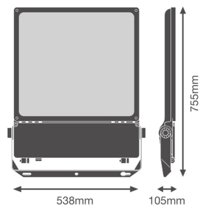 LED reflektor 450W IP66 3000K 45° – vonkajšie LED svietidlo LEDVANCE