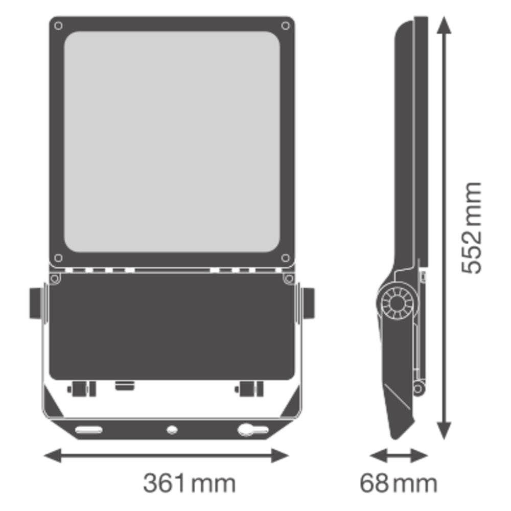 LED reflektor 180W IP66 3000K 60° – vonkajšie LED svietidlo LEDVANCE
