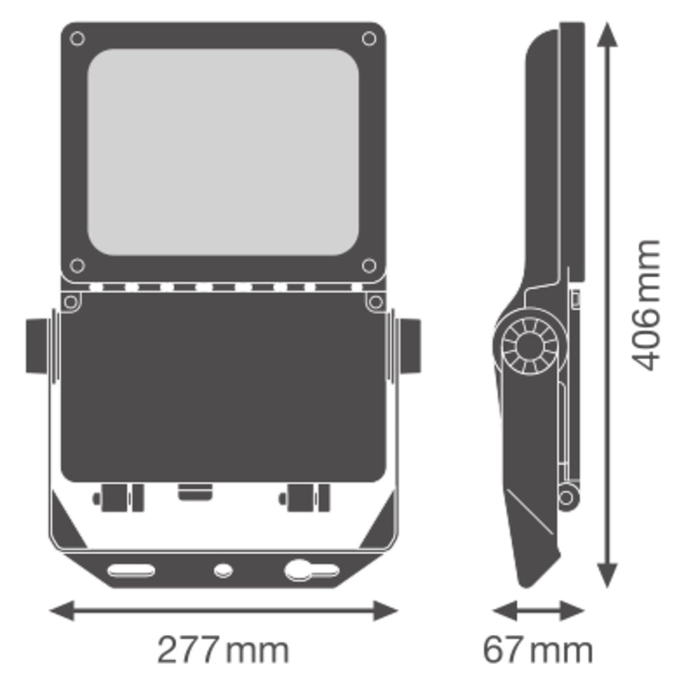 LED reflektor 40W IP66 3000K 45° – vonkajšie LED svietidlo LEDVANCE