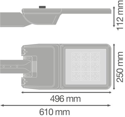 LED pouličné osvetlenie 58W IP66 4000K 25° – pouličné LED svietidlo LEDVANCE