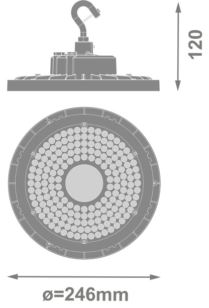 LED High Bay 95W IP66 4000K 60° – priemyselné LED svietidlo LEDVANCE