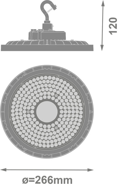 LED High Bay 145W IP66 6500K 90° – priemyselné LED svietidlo LEDVANCE