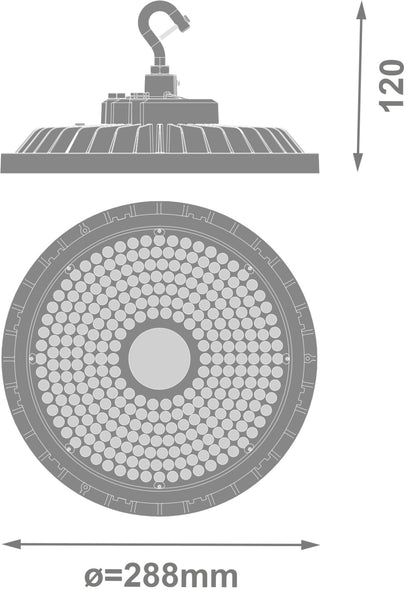LED High Bay 195W IP66 4000K 90° – priemyselné LED svietidlo LEDVANCE