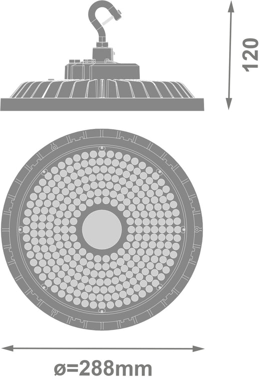 LED High Bay 195W IP66 6500K 90° – priemyselné LED svietidlo LEDVANCE