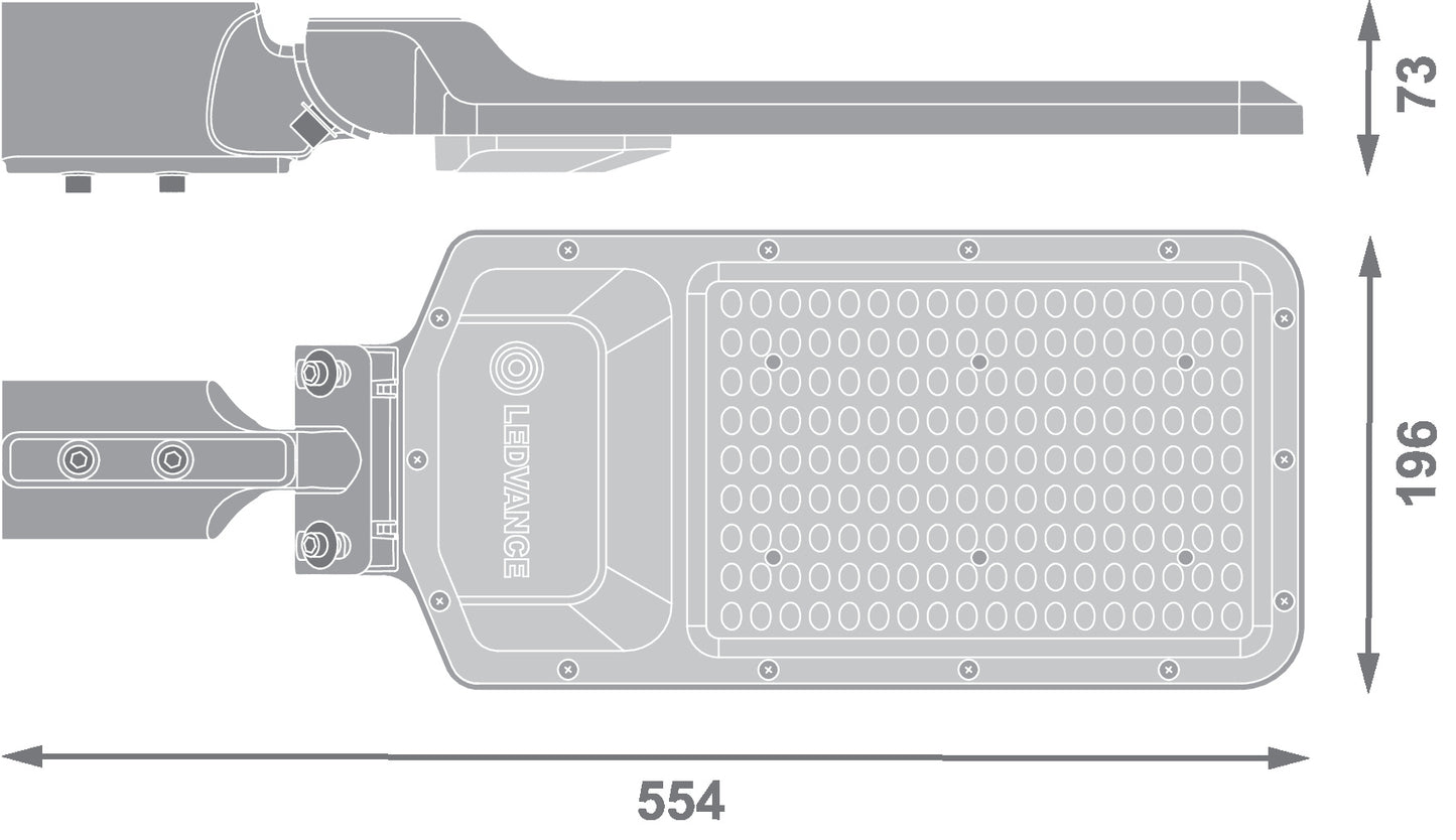 LED pouličné osvetlenie 100W IP65 6500K 155° – pouličné LED svietidlo LEDVANCE