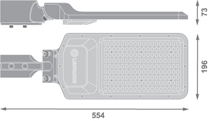 LED pouličné osvetlenie 100W IP65 6500K 155° – pouličné LED svietidlo LEDVANCE
