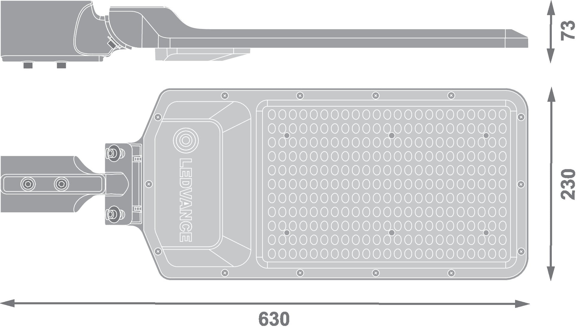LED pouličné osvetlenie 150W IP65 4000K 155° – pouličné LED svietidlo LEDVANCE