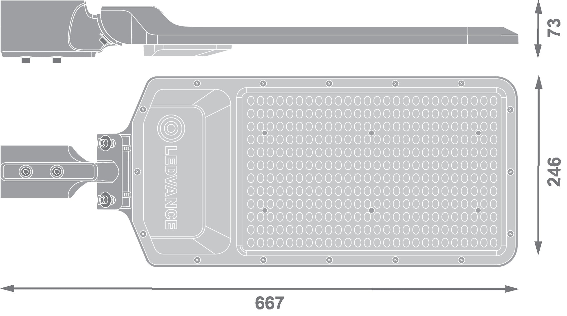 LED pouličné osvetlenie 200W IP65 4000K 155° – pouličné LED svietidlo LEDVANCE