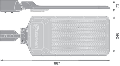 LED pouličné osvetlenie 200W IP65 3000K 155° – pouličné LED svietidlo LEDVANCE